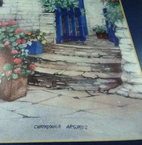 3 x framed  Vintage Chrysoula Argyros framed pictures  @ R1  start