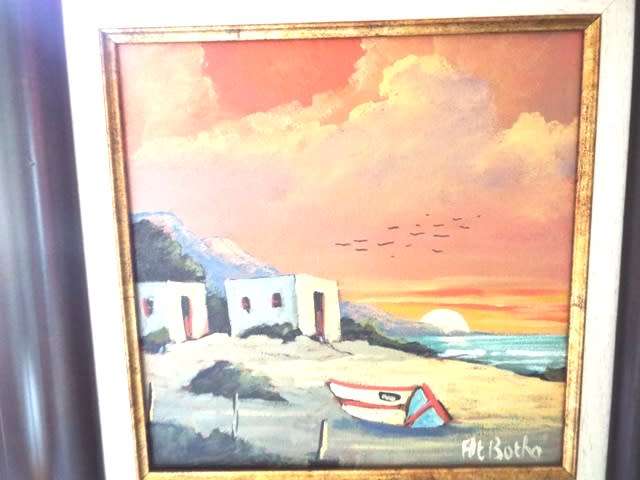WOW ,investment art   - BEAUTIFUL FRAMED - OIL - ORIGINAL ,,,,,,,,AT BOTHA