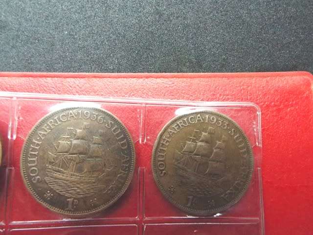 coin album with 60  coins at R1 start about 1/2 silver