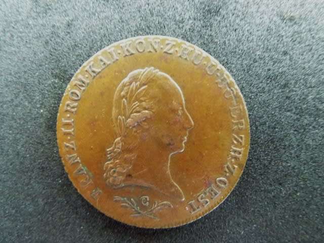 1800 C AUSTRIA Emperor Franz II Hapsburg Antique 6 Kreuzer Austrian Coin