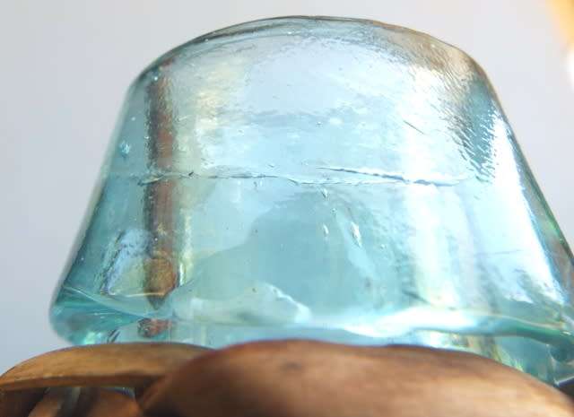 Demijohn Blue Glass Wicker Wrapped Wine Jug Viresa Spain Vintage