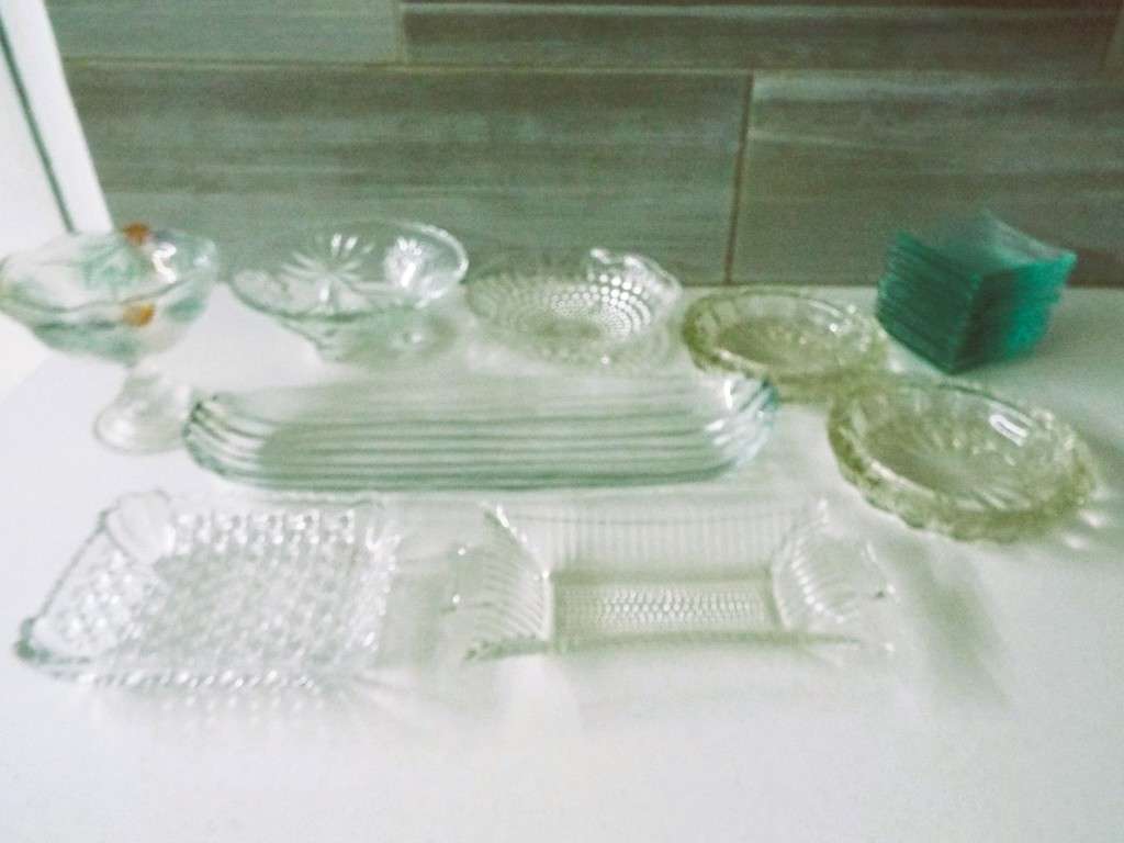 vintage cut glass  large lot 20 items as 1 lot