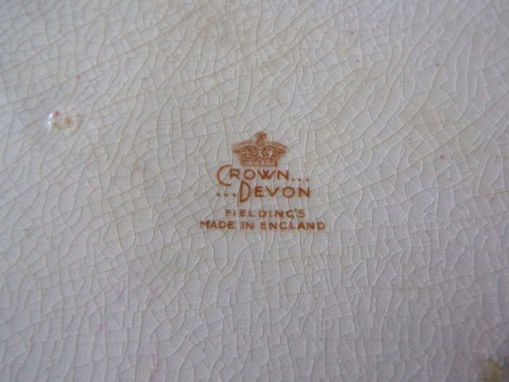 Antique Crown Devon Shaped Serving Plate. massive 50 cm long