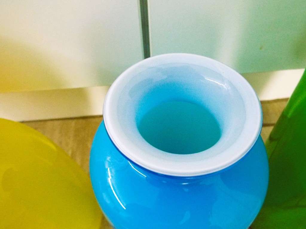 Nice retro vintage Murano Hand Blown Art Glass collection of 4 vases