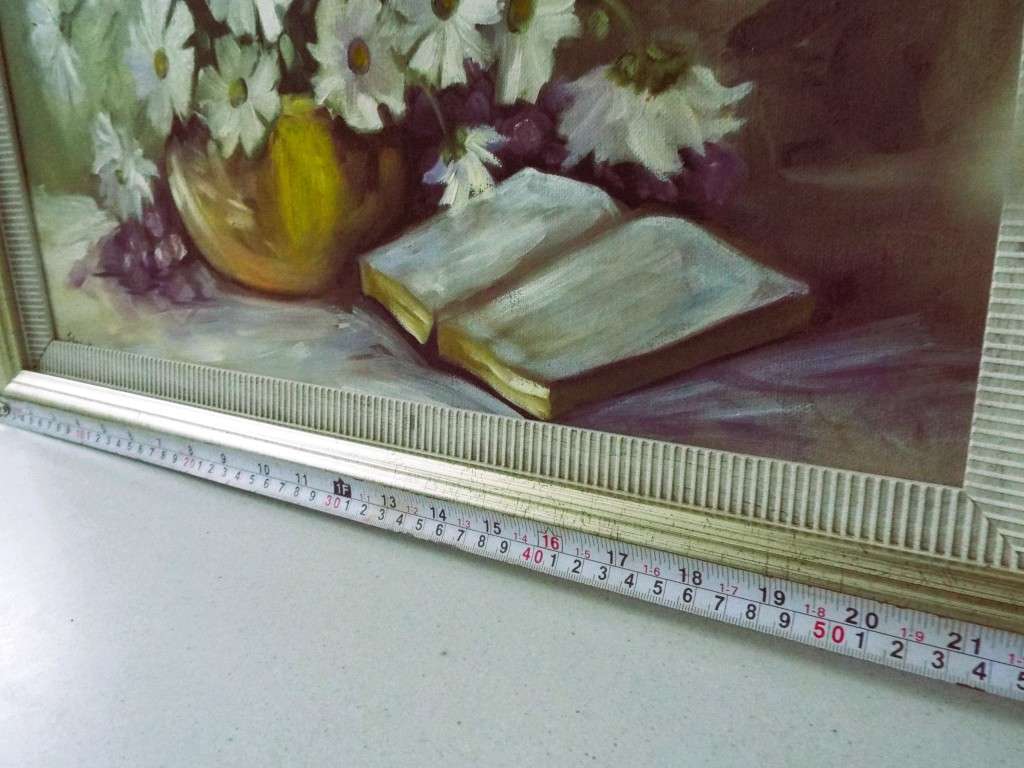 Beautiful!!  Big Still life OIL framed, signed by artist