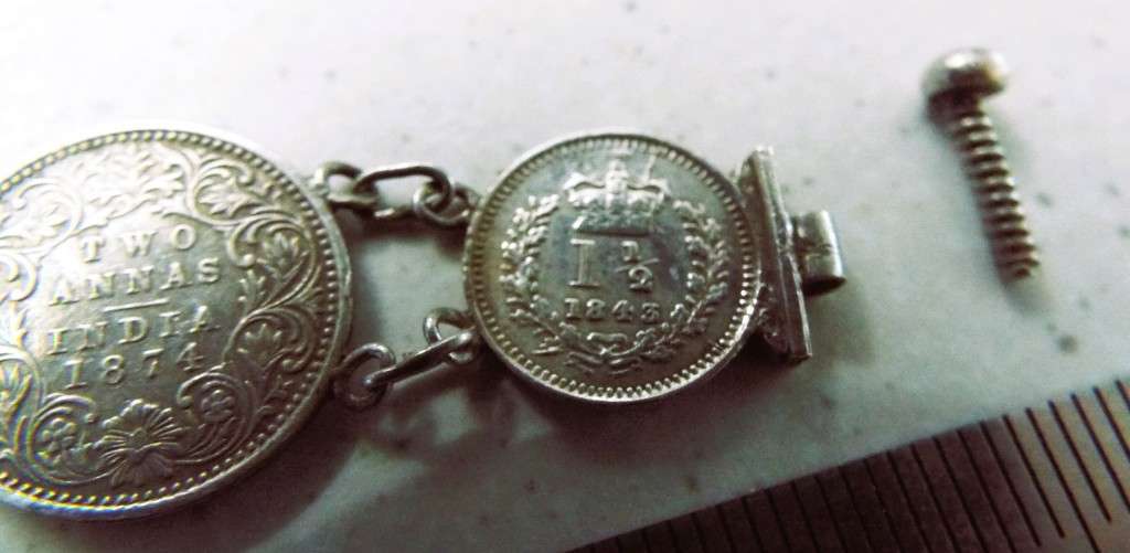 wow antique coin arm band with 9  silver coins