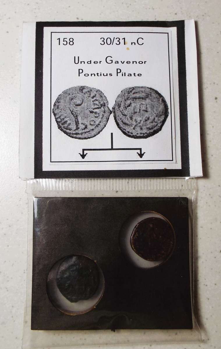 RARE 2 JES 2 X Ancient Roman  Coin ,,,2000 year old coins as 1 lot