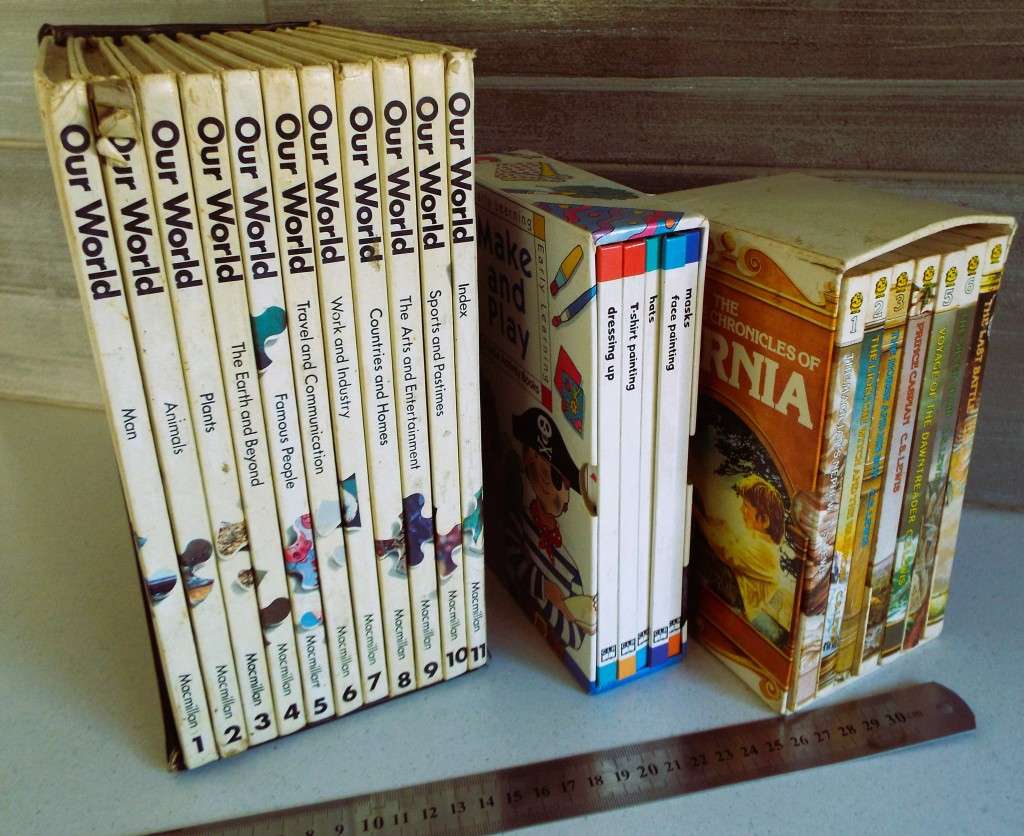 3 Sets of vintage books