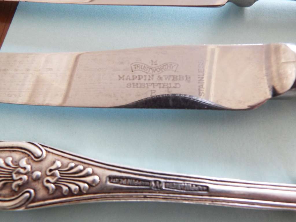 RARE 54 PIECE SILVER PLATE MAPPIN & WEBB , PATTERN CUTLERY CANTEEN SET