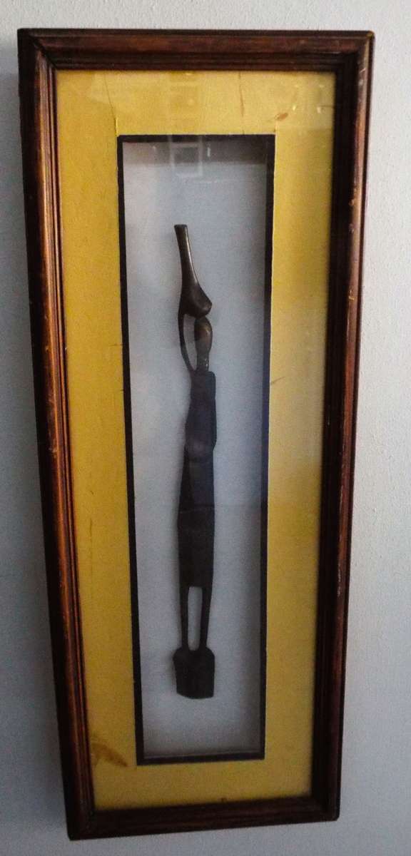 STUNNING!!! box  framed African art nice and big