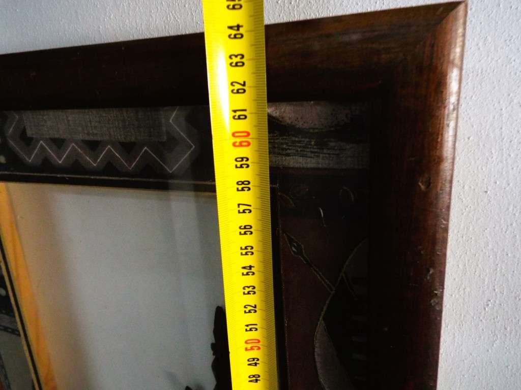 STUNNING!!! box  framed African art nice and big