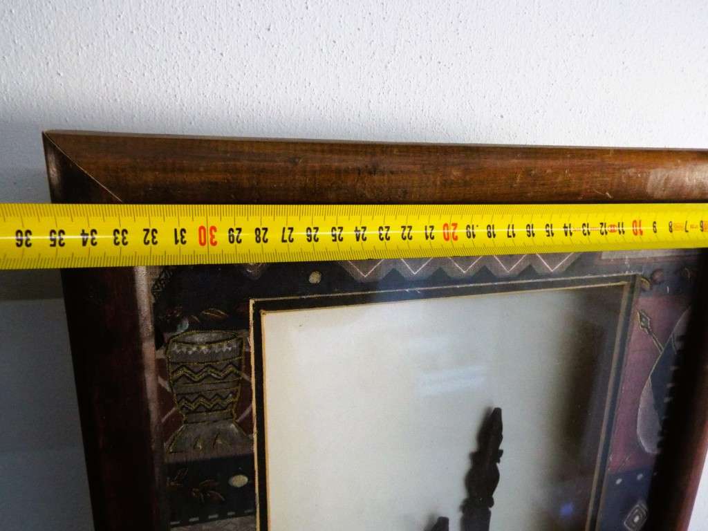 STUNNING!!! box  framed African art nice and big