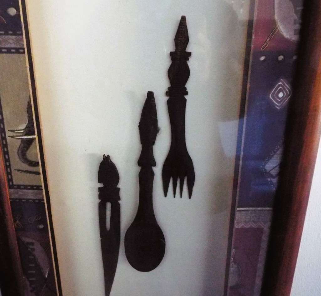 STUNNING!!! box  framed African art nice and big