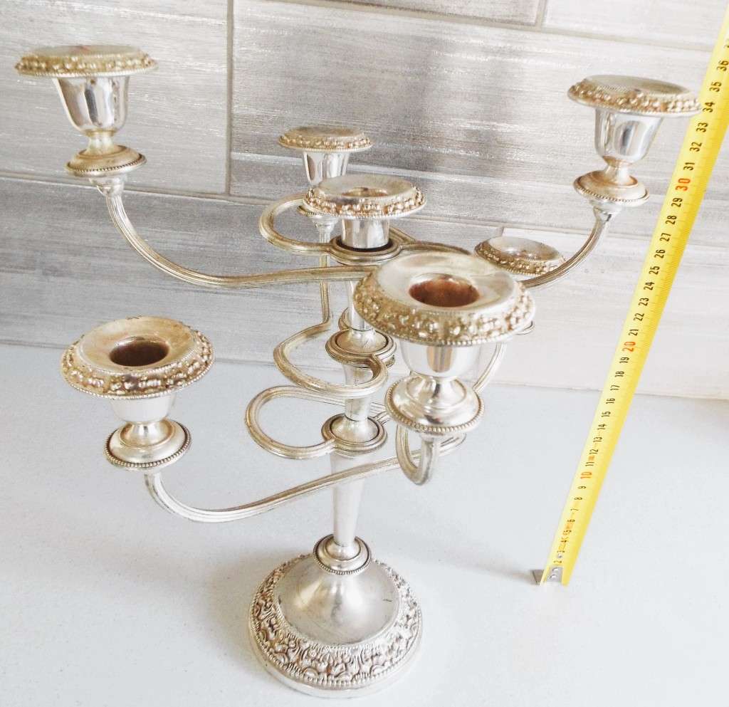Beautiful Vintage 7 candle  Candelabra