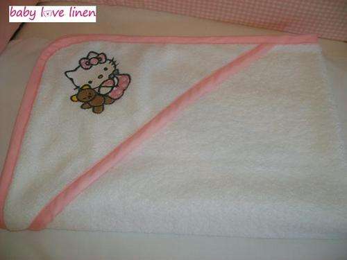 Embroidered Hello Kitty Hooded Towel