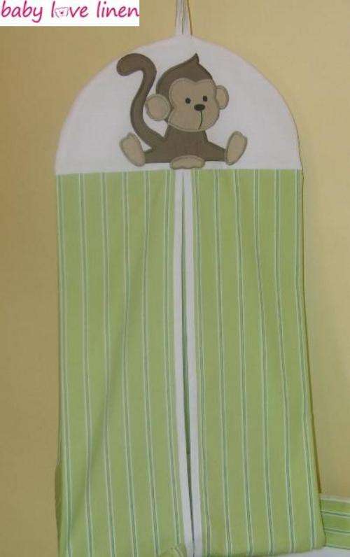 Appliqued Green "Jungle Theme" Nappy Stacker