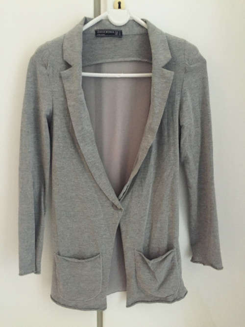 ZARA EASY MATCH CASUAL DRESS LIGHT GREY XS