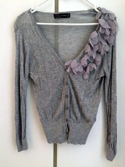 ZARA Flower knitwear XS