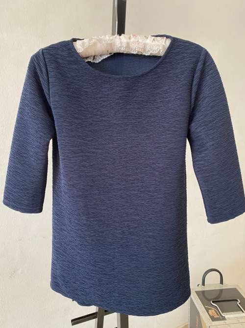 TOPSHOP WOMEN Blue Topping 3/4 sleeve EUR36 US4