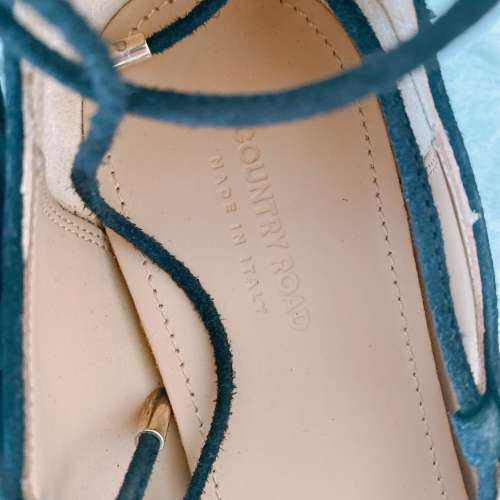 COUNTRY ROAD LEATHER LACE UP SHOES FOR LADY MADE IN ITALY Leather SIZE4