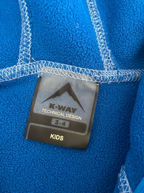 K-way technical Design Blue Jacket for Kids 3-4Y