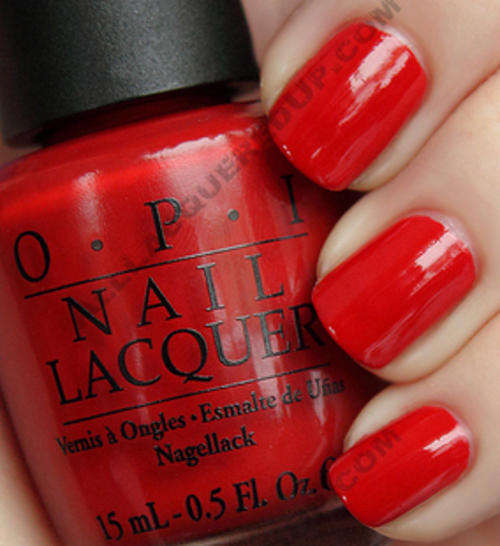 O.P.I-nail polish ALICE IN WONDERLAND SERIES--A55 Off with Her Red 3.75ML