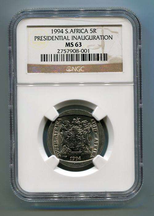 INAUGURATION R5!!! NGC MS63  STARTING @ ONLY R1!!!!!!!!