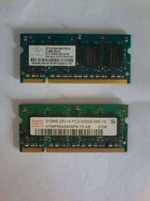 2 X 512MB PC2 LAPTOP RAM