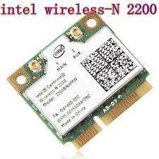 Intel Centrino Wireless-N 2200 2200BNHMW 802.11b/g/n, 300 Mbps 2x2, Single-band Wi-Fi Card