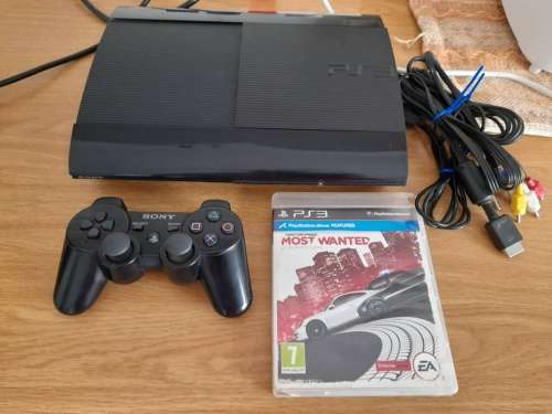PLAYSTATION 3 SUPER SLIM EDITION|500 GIG HDD|NFS MOST WANTED GAME -- EXCELLENT CONDITION