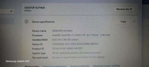 Asus X541U**Core i7 7th Gen CPU_8Gig Ram_1Tb HDD_Geforce 920M Graphics_Windows 11 Pro Laptop**