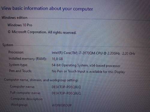 (INTEL i7 CPU/16 Gig RAM/3 GIG DDR5 GFX)Gaming MSI MS1761 Laptop - (See Last Photo)