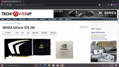 TESTED & WORKING - Nvidia GTX 260 Gaming Graphics Card