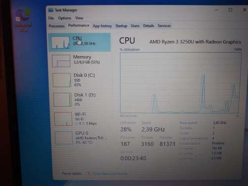 ASUS M515 AMD RYZEN 3 & DEDICATED AMD GFX, 8GB RAM 256GB SSD & 1TB HDD 15.6` FHD Notebook