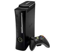 BLACK XBOX 360 120 GIG WITH 2 WIRELESS CONTROLLERS,HDMI,AV CABLE. POWER BRICK NOT INCL.