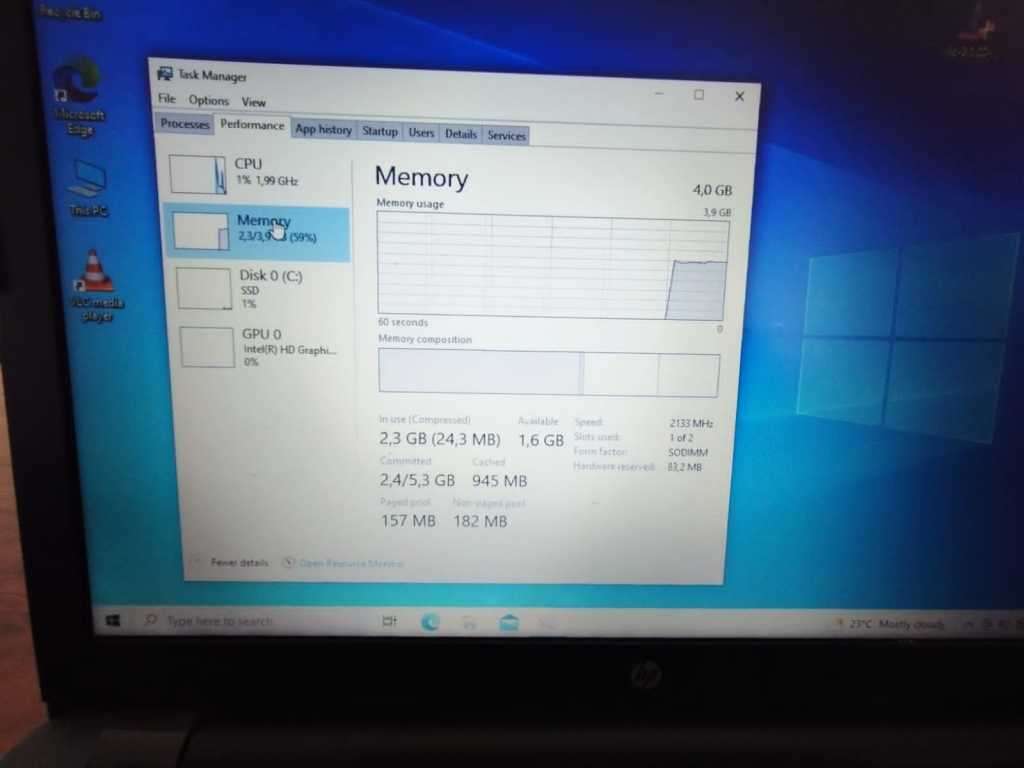 HP G250 G6 - 120 GIG SSD,4 GIG RAM, CORE i3 6006U CPU, INTEL 520 HD GFX -- BRAND NEW BATTERY