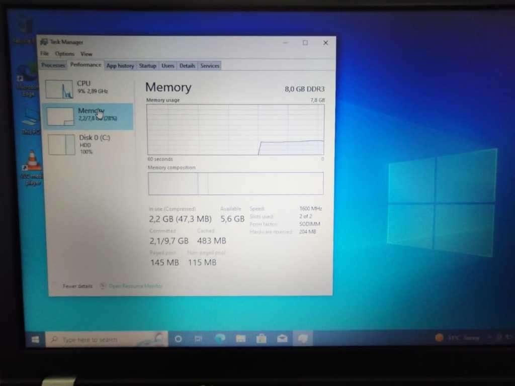 LENOVO T510 -- CORE i7 CPU, 8 GIG RAM,1TB HDD - BRAND NEW BATTERY INSTALLED.