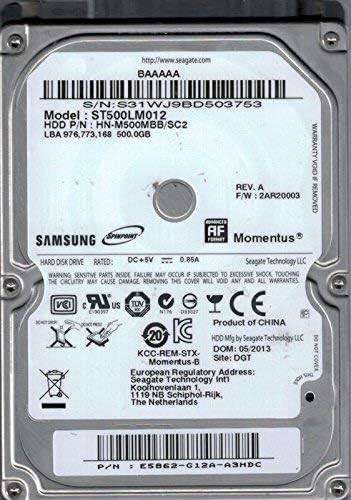 SAMSUNG 500GIG LAPTOP HDD - TESTED, WORKING 100%