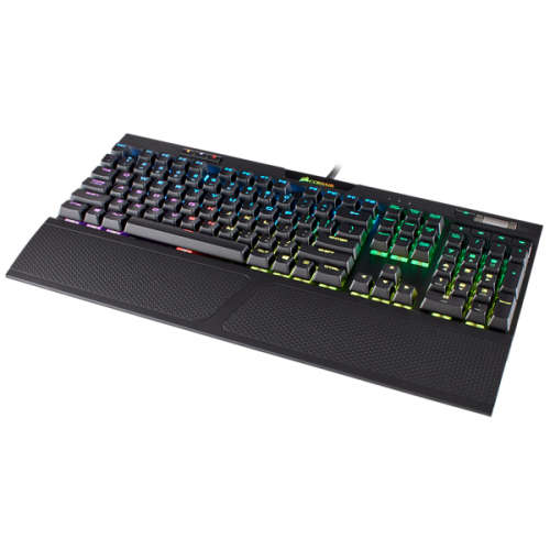 Corsair K70 RGB MK.2 Mechanical Gaming Keyboard, Cherry MX Brown Switches - Black