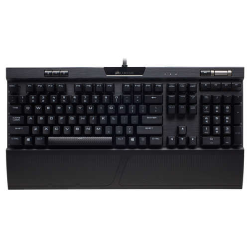 Corsair K70 RGB MK.2 Mechanical Gaming Keyboard, Cherry MX Brown Switches - Black