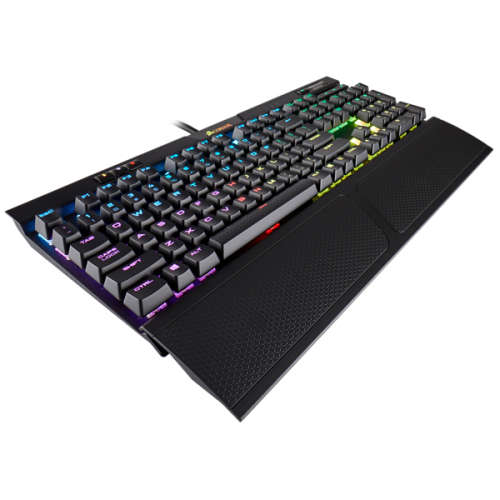 Corsair K70 RGB MK.2 Mechanical Gaming Keyboard, Cherry MX Brown Switches - Black