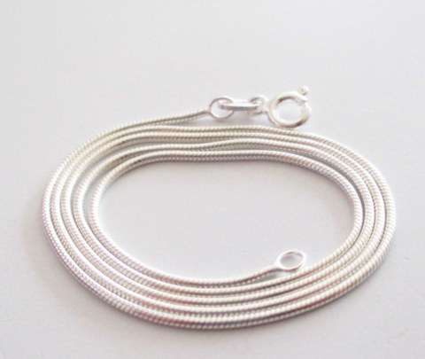 A 50cm SOLID SILVER SNAKE CHAIN