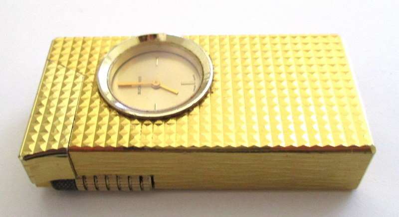 MEN'S COLLECTABLES--POCKET KNIFE,RAZOR,BLADES, LIGHTER / CLOCK AND BOXED CUFFLINKS-READ