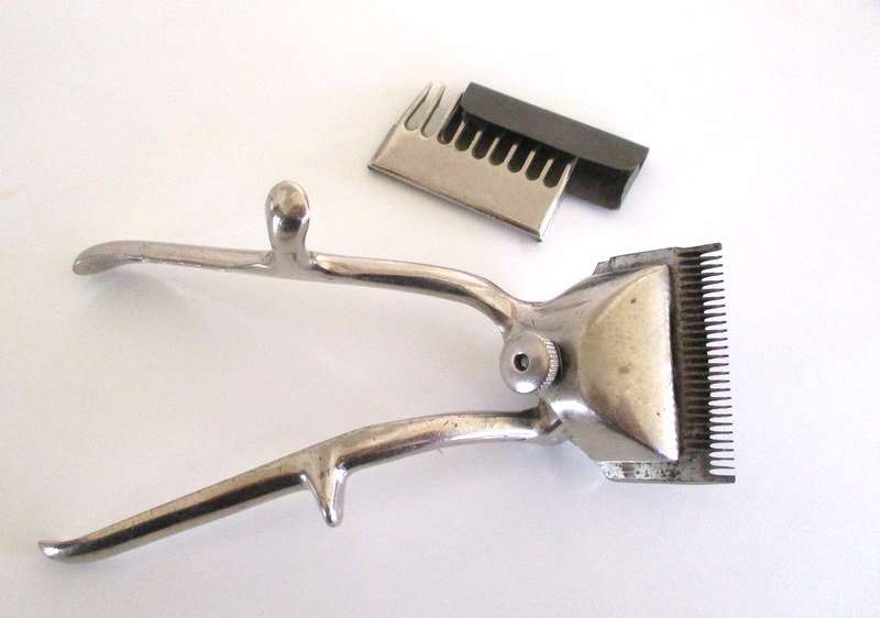 AN AUTO  STROP SAFETY RAZOR WITH BLADES AND A HAIR CUTTER