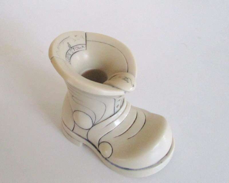 A JOHN BICCARD SHOE SIGNED