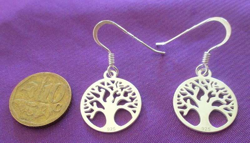 A SMALL TREE OF LIFE PENDANT AND EARRINGS--OPPORTUNITY TO WIN BOTH FOR ONE BID -NEW