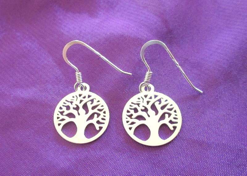 A SMALL TREE OF LIFE PENDANT AND EARRINGS--OPPORTUNITY TO WIN BOTH FOR ONE BID -NEW