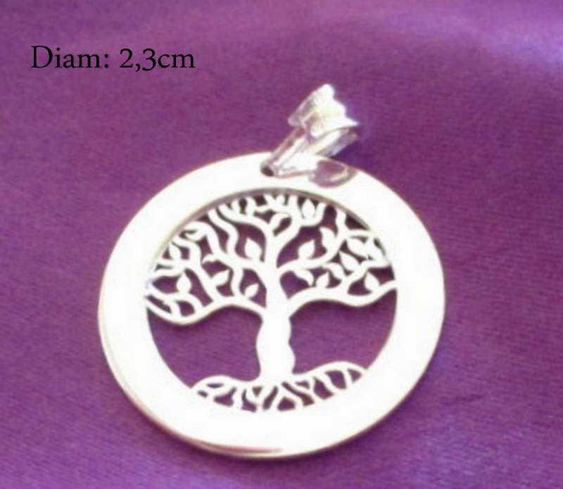 A SOLID SILVER TREE OF LIFE PENDANT--New style lovely