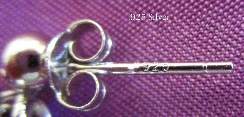 A PAIR OF SOLID SILVER DROP EARRINGS---NEW