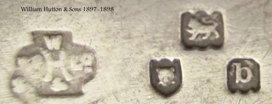 A LATE VICTORIAN OPEN SALT AND MATCHING SALT SPOON--1897-1898